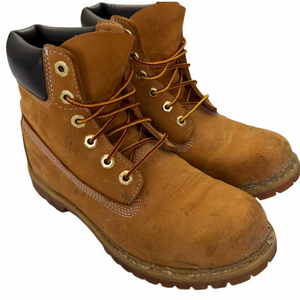 Timberland Waterproof Woman Lady 9M 6 Inch Tan Leather Suede Boots